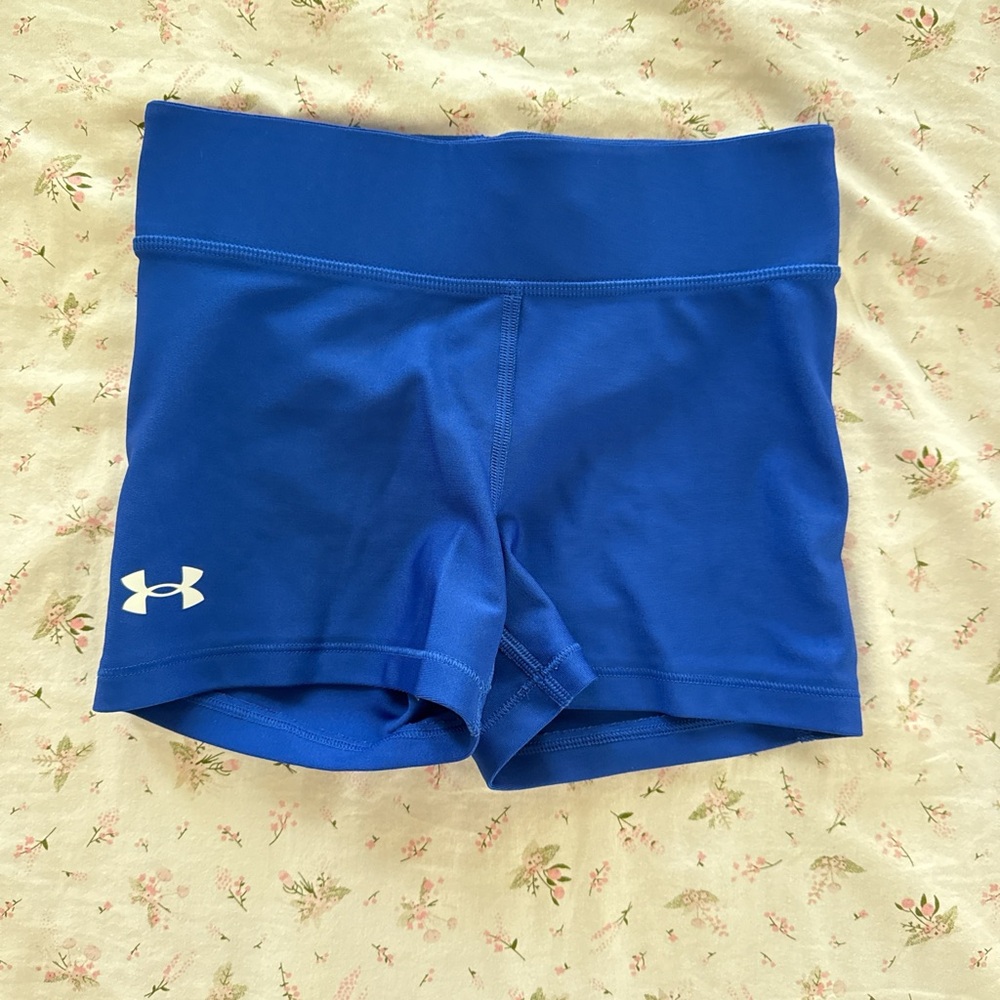Under Armour Blue Athletic Shorts with Elastic Waistband